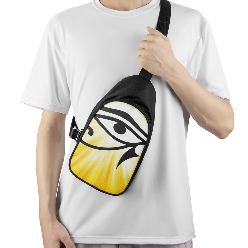 Eye Of Horus Symbol Print Chest Bag