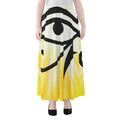 Eye Of Horus Symbol Print Chiffon Maxi Skirt