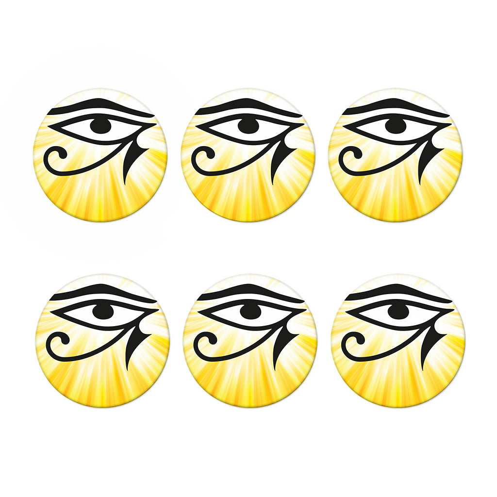 Eye Of Horus Symbol Print Coaster Set