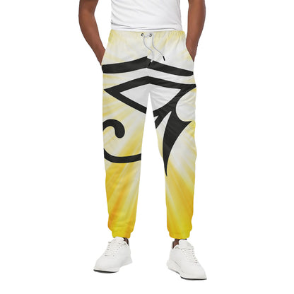 Eye Of Horus Symbol Print Cotton Pants