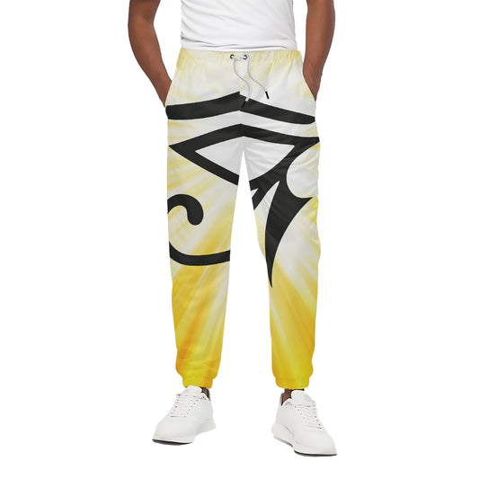 Eye Of Horus Symbol Print Cotton Pants