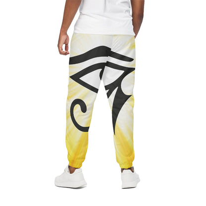 Eye Of Horus Symbol Print Cotton Pants