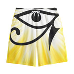 Eye Of Horus Symbol Print Cotton Shorts