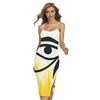 Eye Of Horus Symbol Print Cross Back Cami Dress