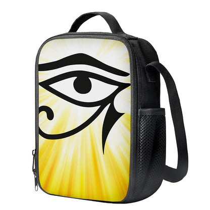 Eye Of Horus Symbol Print Crossbody Lunch Bag