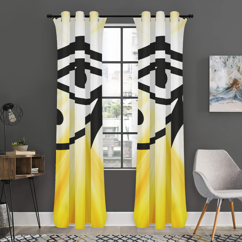 Eye Of Horus Symbol Print Curtain
