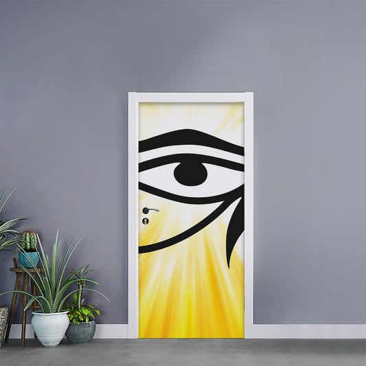 Eye Of Horus Symbol Print Door Sticker