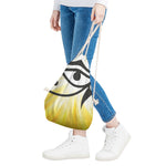 Eye Of Horus Symbol Print Drawstring Bag
