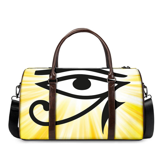 Eye Of Horus Symbol Print Duffle Bag