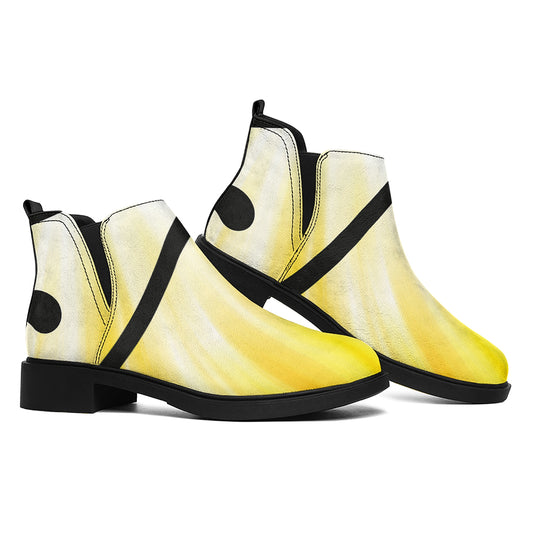 Eye Of Horus Symbol Print Flat Ankle Boots