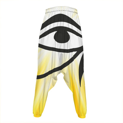 Eye Of Horus Symbol Print Hammer Pants