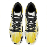 Eye Of Horus Symbol Print High Top Leather Sneakers