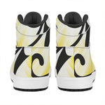 Eye Of Horus Symbol Print High Top Leather Sneakers
