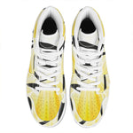 Eye Of Horus Symbol Print High Top Leather Sneakers