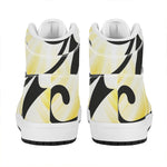 Eye Of Horus Symbol Print High Top Leather Sneakers