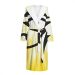 Eye Of Horus Symbol Print Hooded Bathrobe