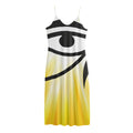 Eye Of Horus Symbol Print Jersey Midi Cami Dress