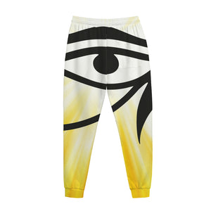 Eye Of Horus Symbol Print Jogger Pants