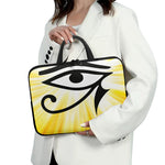 Eye Of Horus Symbol Print Laptop Sleeve With Handle