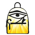 Eye Of Horus Symbol Print Leather Backpack