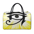 Eye Of Horus Symbol Print Leather Duffel Bag