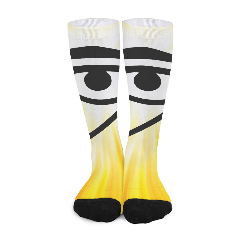 Eye Of Horus Symbol Print Long Socks
