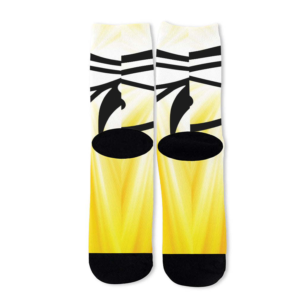 Eye Of Horus Symbol Print Long Socks