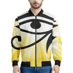 Eye Of Horus Symbol Print Men's Bomber Jacket