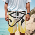 Eye Of Horus Symbol Print Men's Cargo Shorts