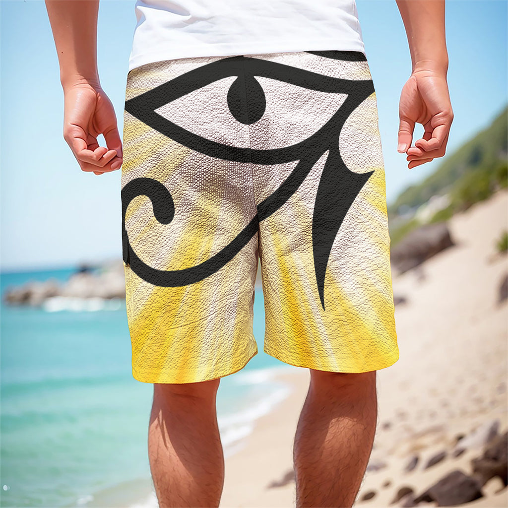 Eye Of Horus Symbol Print Men's Cargo Shorts