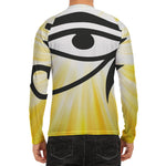 Eye Of Horus Symbol Print Men's Long Sleeve Rash Guard