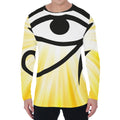 Eye Of Horus Symbol Print Men's Long Sleeve T-Shirt