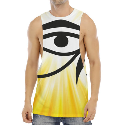 Eye Of Horus Symbol Print Men's Muscle Tank Top