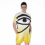 Eye Of Horus Symbol Print Men's Rompers