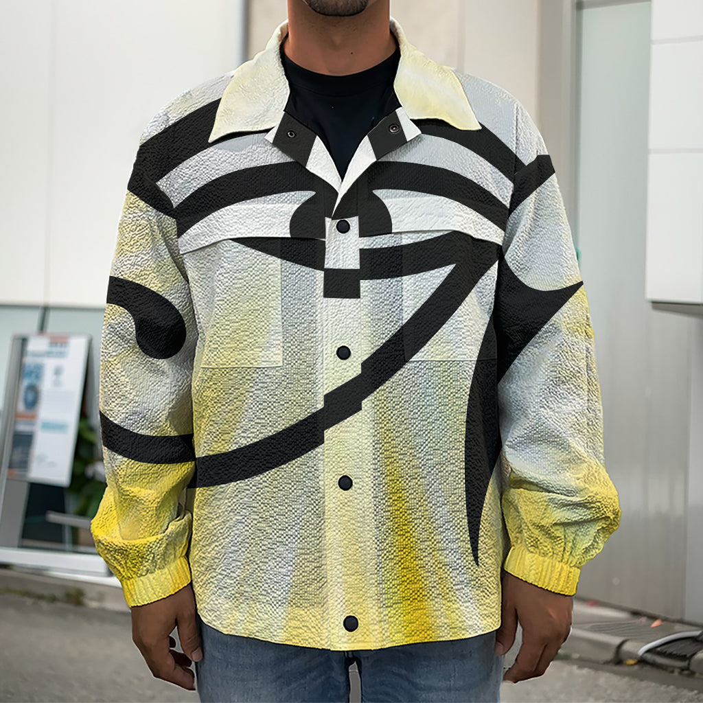 Eye Of Horus Symbol Print Men's Shirt Jacket