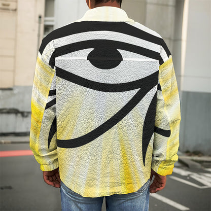 Eye Of Horus Symbol Print Men's Shirt Jacket