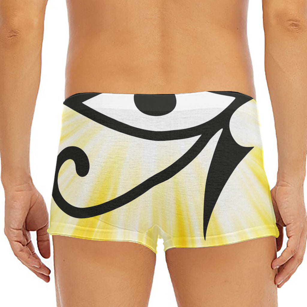 Eye Of Horus Symbol Print Men's Short Boxer Briefs