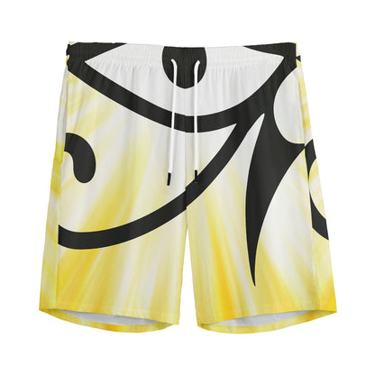 Eye Of Horus Symbol Print Men's Sports Shorts