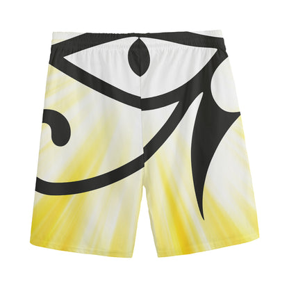 Eye Of Horus Symbol Print Men's Sports Shorts