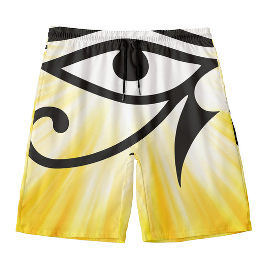 Eye Of Horus Symbol Print Men's Swim Trunks