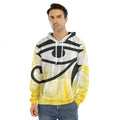 Eye Of Horus Symbol Print Men's Velvet Pullover Hoodie