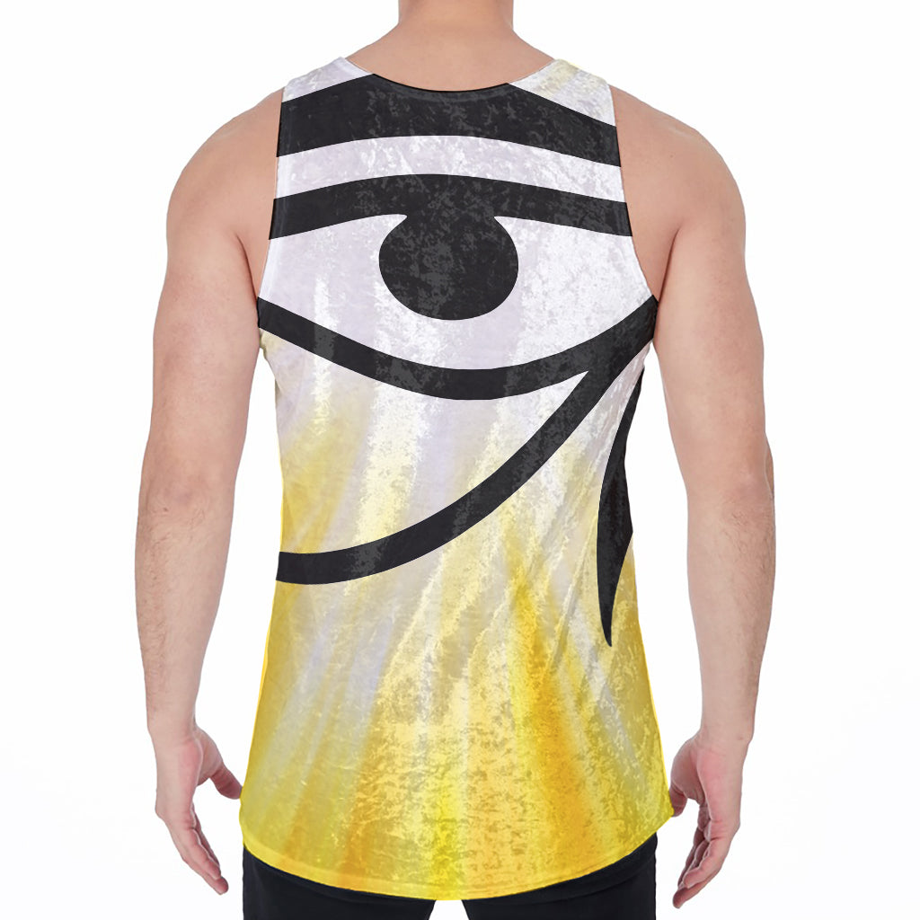 Eye Of Horus Symbol Print Men's Velvet Tank Top