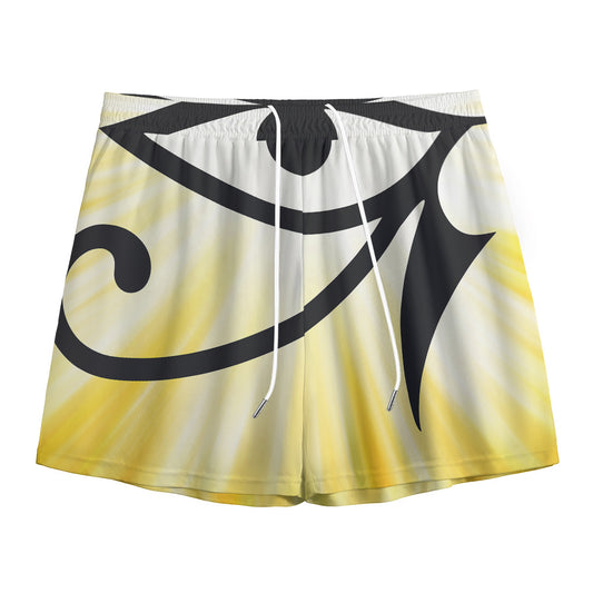 Eye Of Horus Symbol Print Mesh Shorts