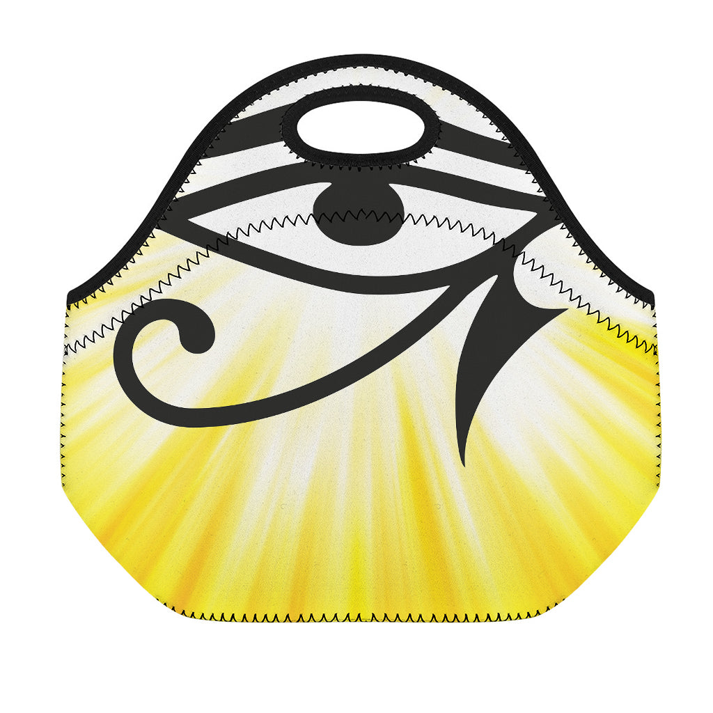 Eye Of Horus Symbol Print Neoprene Lunch Bag