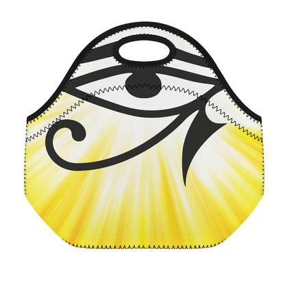 Eye Of Horus Symbol Print Neoprene Lunch Bag