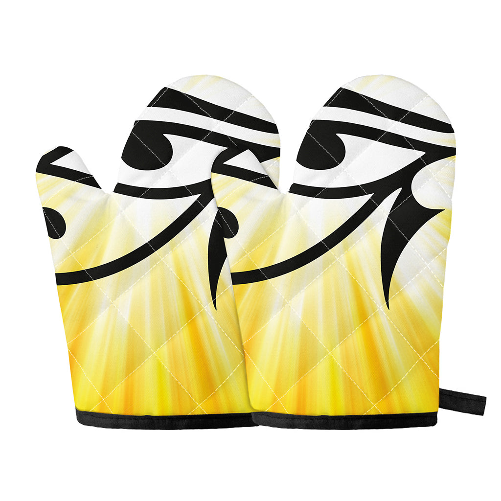 Eye Of Horus Symbol Print Oven Mitts