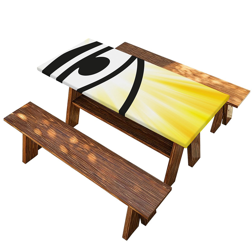 Eye Of Horus Symbol Print Picnic Table Cover
