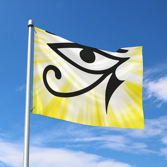 Eye Of Horus Symbol Print Polyester Flag