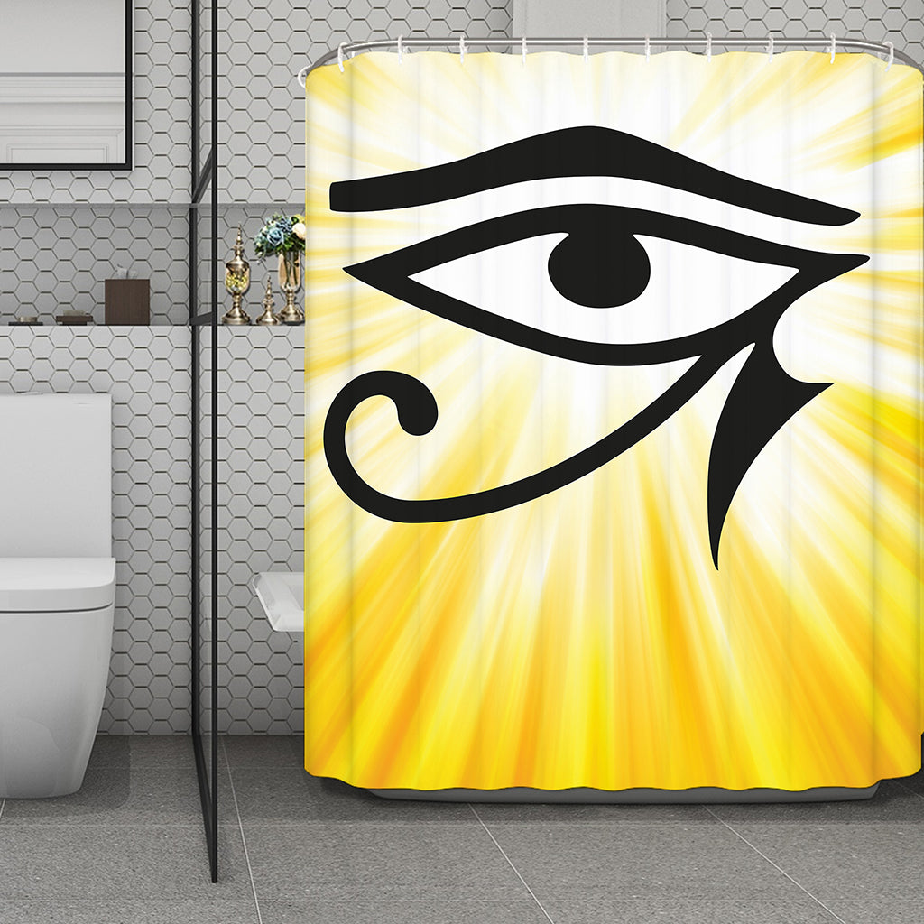 Eye Of Horus Symbol Print Polyester Shower Curtain