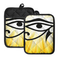 Eye Of Horus Symbol Print Pot Holders With Pocket